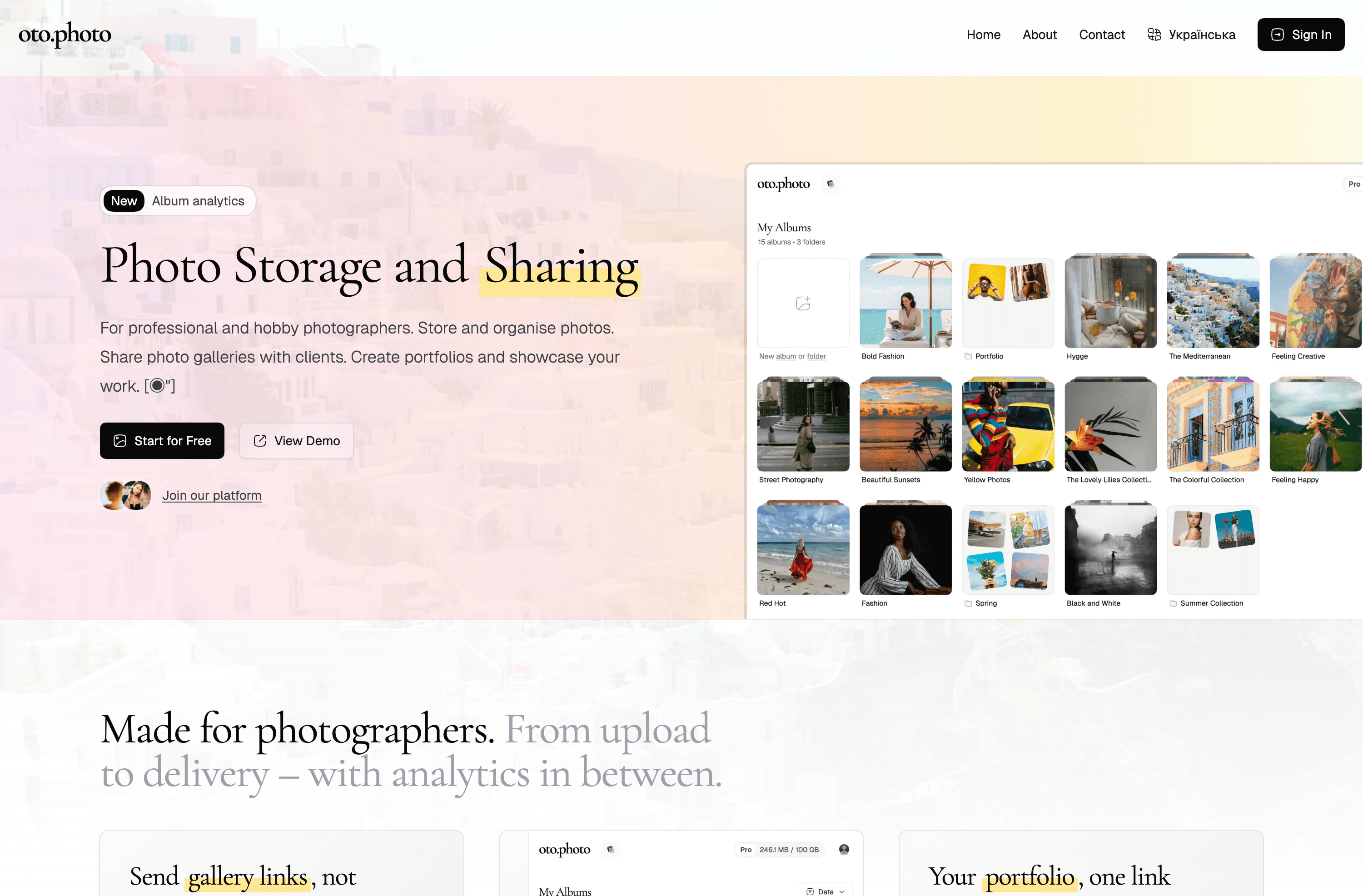 oto.photo – screenshot